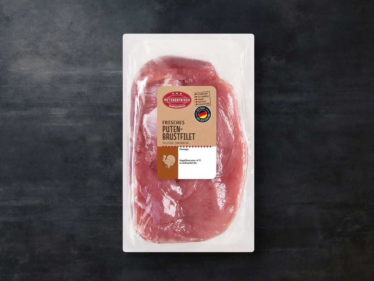 Bild 1 von Metzgerfrisch Frisches Putenbrustfilet, 
         1 kg
