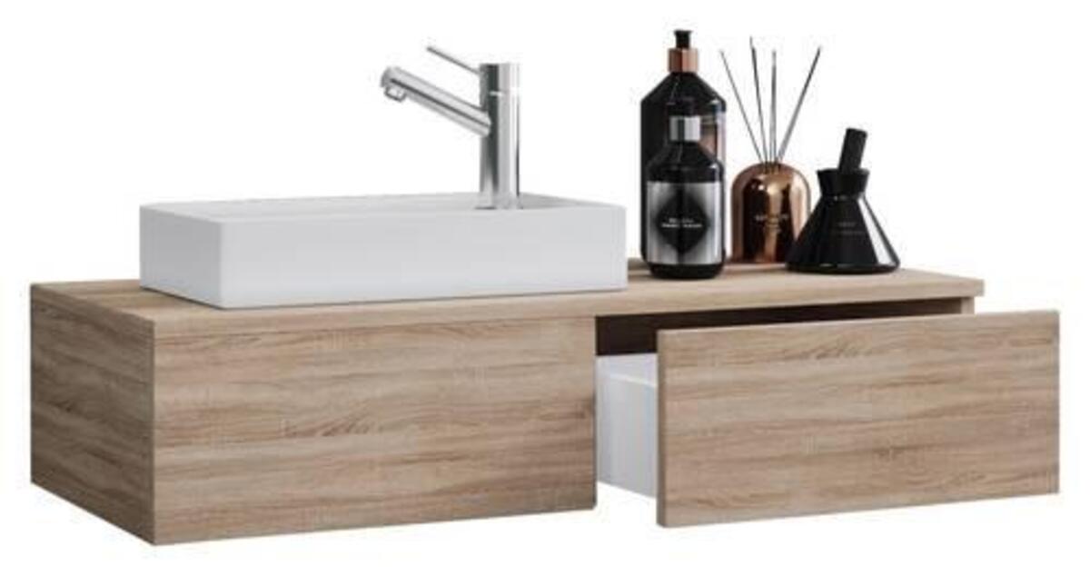 Bild 1 von Waschtischkombi ''Gudas'', in Sonoma Eiche B: 85 cm, Sonoma Eiche