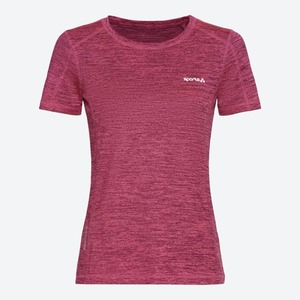Damen-Funktions-T-Shirt in Mélange-Design, Pink