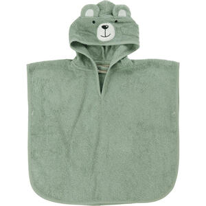 Avelia Poncho, Mintgrün, Textil, Bär, Gr. 56-62, unisex, ISO 9001, Gots, AZO-frei, Oeko-Tex® Standard 100, Global Recycled Standard (Grs), Baden & Wickeln, Kapuzenhandtücher