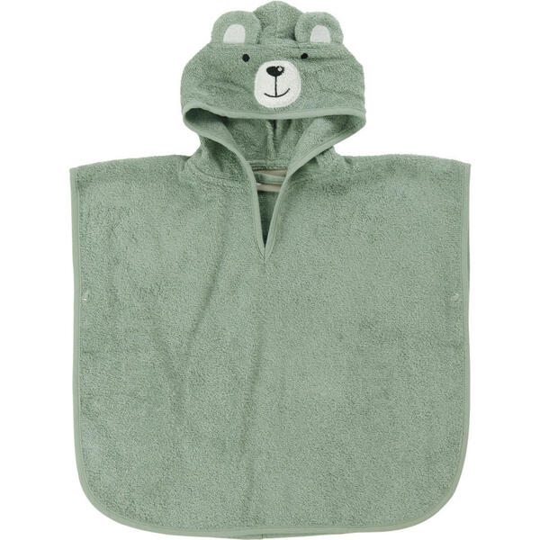 Bild 1 von Avelia Poncho, Mintgrün, Textil, Bär, Gr. 56-62, unisex, ISO 9001, Gots, AZO-frei, Oeko-Tex® Standard 100, Global Recycled Standard (Grs), Baden & Wickeln, Kapuzenhandtücher