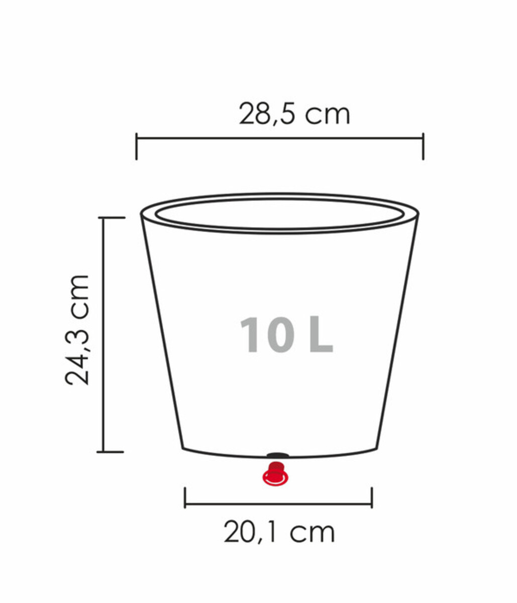 Bild 4 von Scheurich Kunststoff-Topf C-Cone, rund