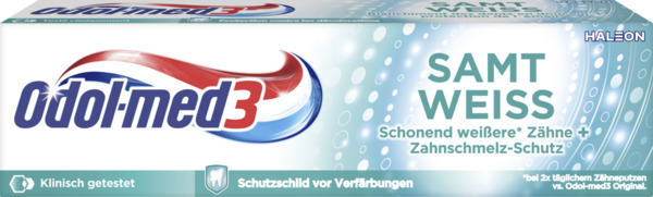 Bild 2 von Odol med3 Samtweiss Zahncreme, 75 ml