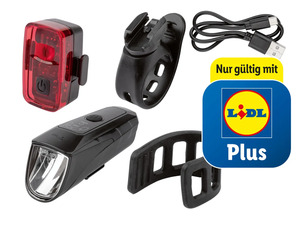 CRIVIT LED-Fahrrad-Leuchtenset, 
         Set