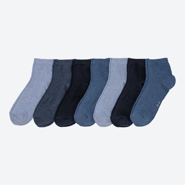 Bild 1 von Unisex-Kurzschaft-Socken in verschiedenen Farbkombinationen, 7er-Pack, Blue