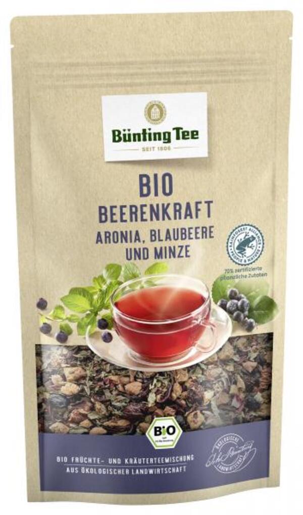 Bild 1 von Bünting Tee Bio Beerenkraft Ariona, Blaubeere und Minze