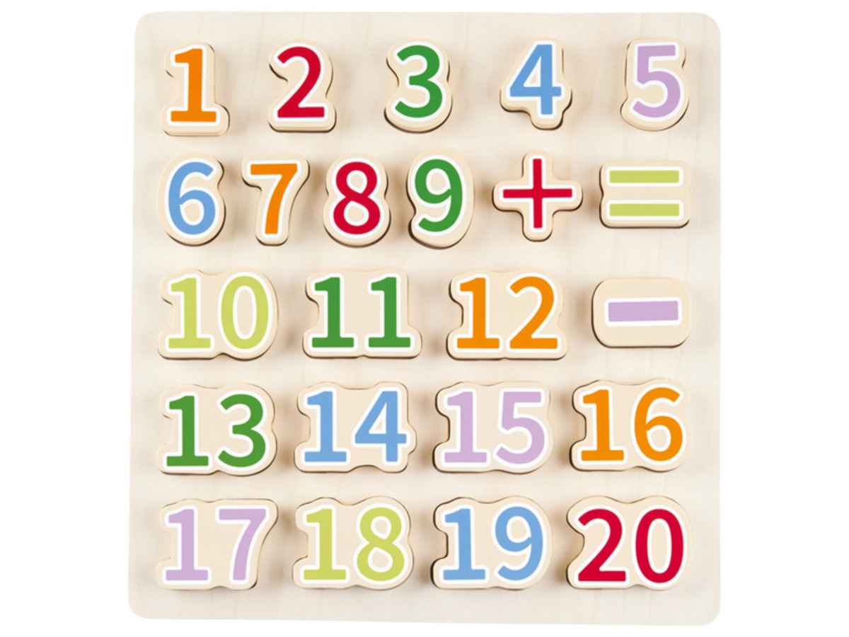 Bild 2 von Playtive Rechen- / Buchstaben-Steckspiel / Uhren- / Zahlen- / Körper-Puzzle