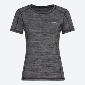 Damen-Funktions-T-Shirt mit Rundhals, Gray