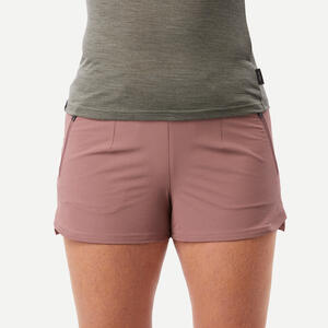 Trekkingshorts Damen - Travel 900 rosa Braun