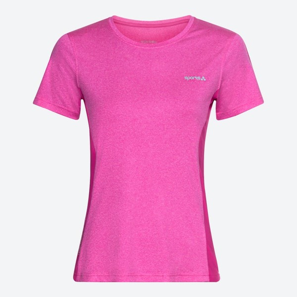 Bild 1 von Damen-Funktions-T-Shirt mit Kontrast-Nähten, Pink