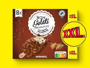 Bon Gelati Stieleis Mandel XXL, 
         8x 120 ml