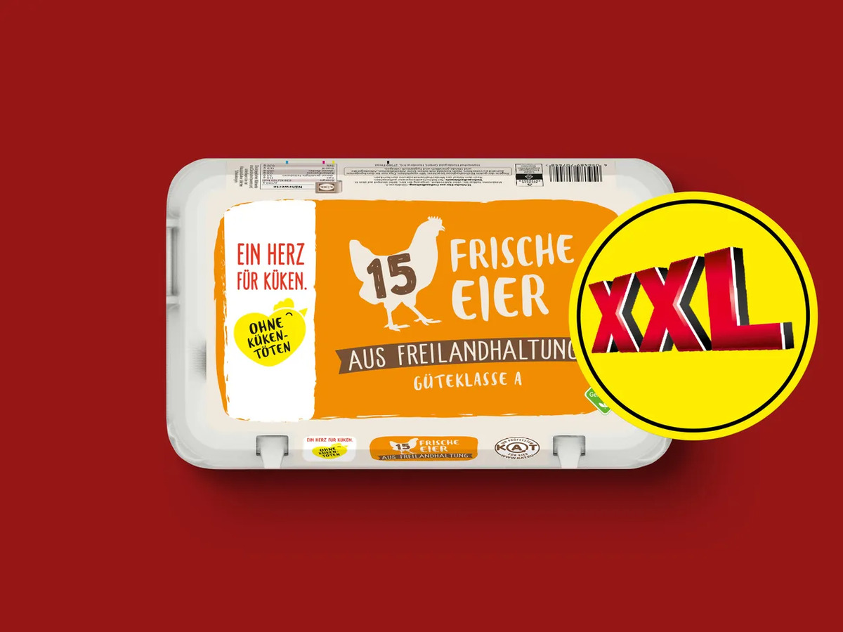 Bild 1 von Frische Eier aus Freilandhaltung, 
         15 Stück