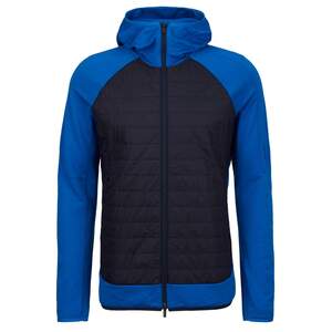 Icebreaker M MERINO QUANTUM HYBRID LS ZIP HOODIE Herren Isolationsjacke LAZURITE/MIDNIGHT NAVY/CB