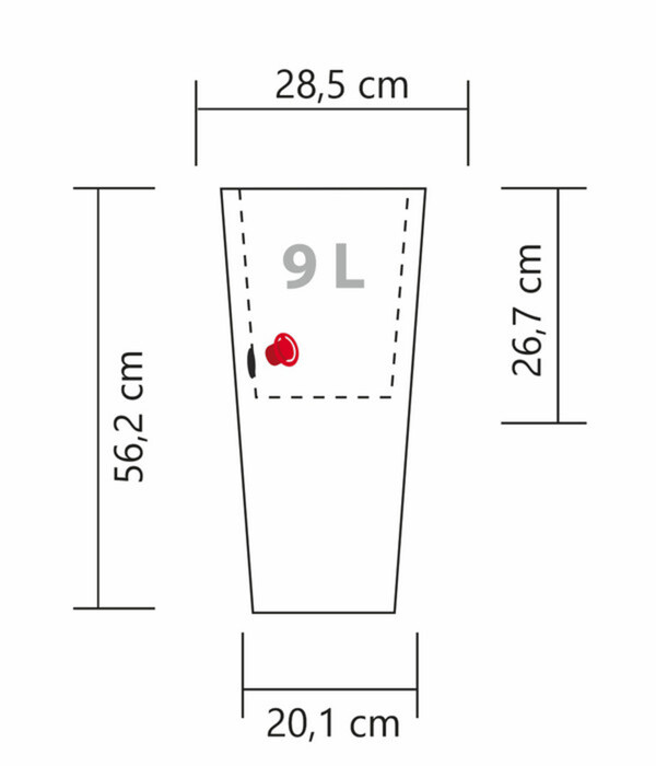 Bild 3 von Scheurich Kunststoff-Topf Coneo High, rund