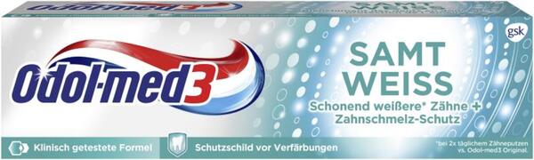 Bild 1 von Odol-med3 Zahncreme Samt Weiss