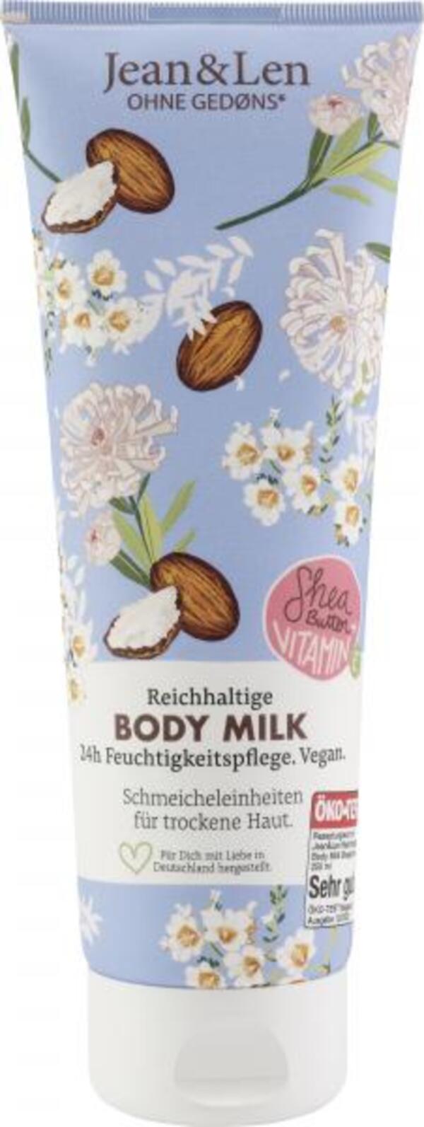 Bild 1 von Jean & Len Reichhaltige Body Milk Sheabutter & Vitamin E