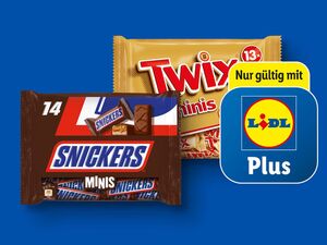 Snickers/Twix/Mars/Bounty/Milky Way Minis, 
         275 g