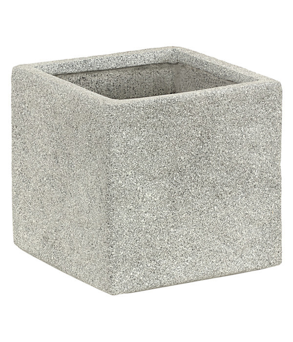 Dehner LeichtbetonTopf Rock, quadratisch, grau von Dehner für 39,99