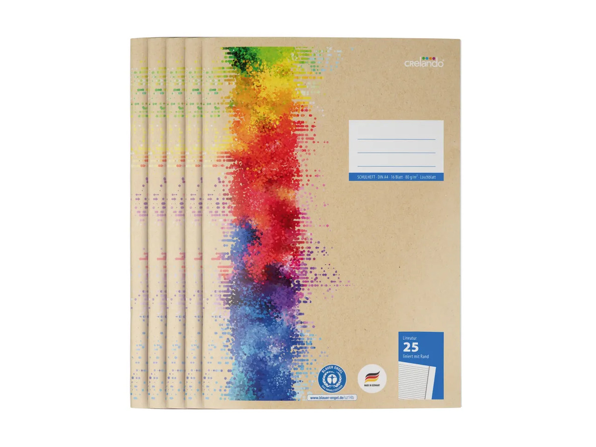 Bild 1 von crelando® 5 Schulhefte, 
         5 Stück