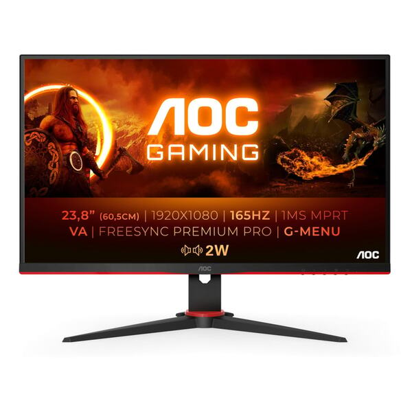 Bild 1 von Gaming-Monitor 24G2SAE/BK, G2, Schwarz, 23,8 Zoll, Full HD, VA, 165 Hz, 1 ms