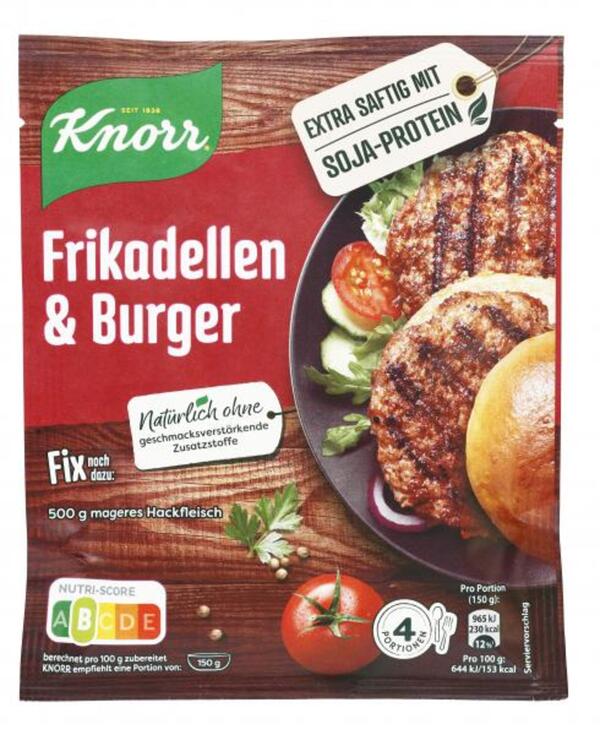 Bild 1 von Knorr Fix Frikadellen & Burger