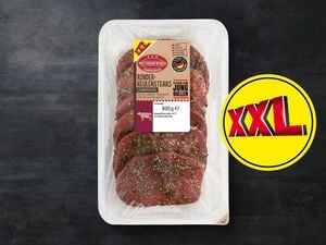 Metzgerfrisch Rinder-Keulensteaks XXL, 
         800 g