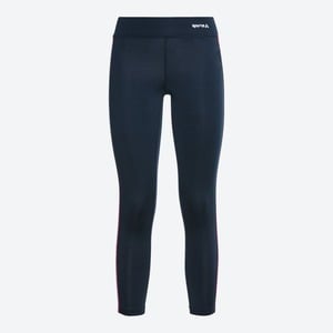 Damen-Sportleggings mit Kontrast-Band, Dark-blue