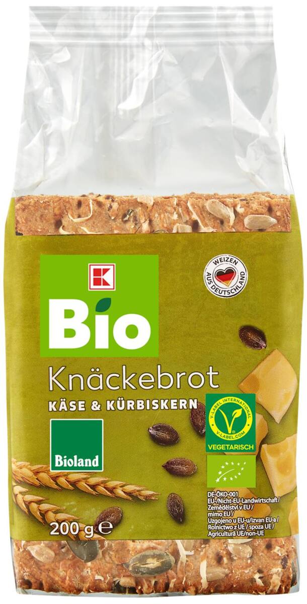 Bild 1 von K-BIO Bioland Knäckebrot, 200-g-Packg.