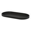 Bild 1 von Dekotablett OVAL ca.40x20cm, schwarz