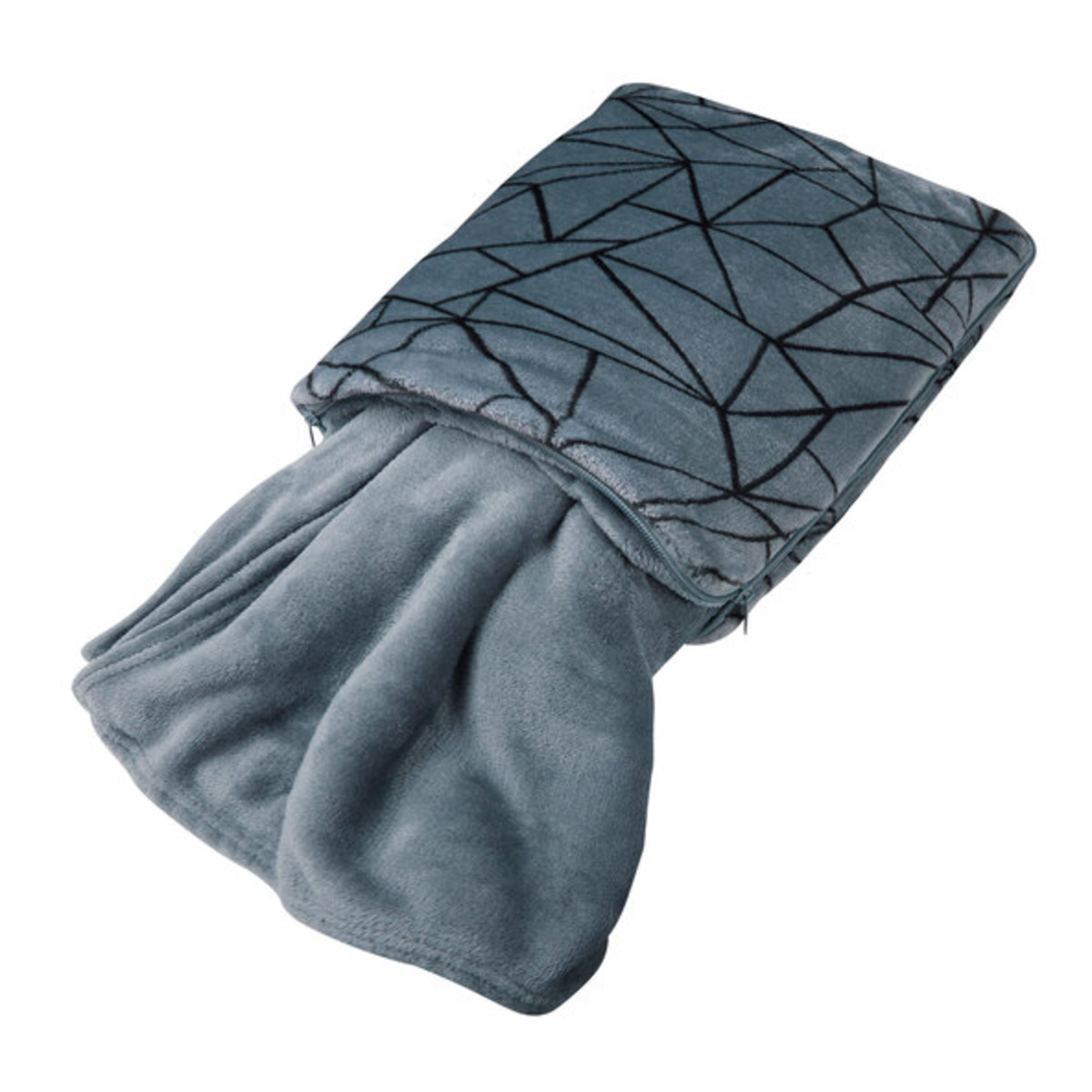 Bild 1 von 2 in 1 Reisekissen & Decke, hellgrau