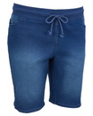 Bild 1 von Jeans-Shorts in Bermudalänge, X-Mail, elastischer Bund, jeansblau