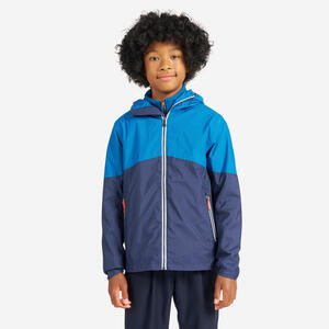 Regenjacke Segeln Kinder wasserdicht 100 blau/marineblau