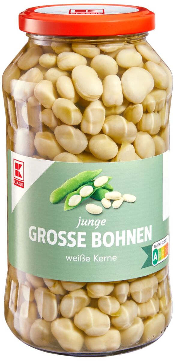 Bild 1 von K-CLASSIC Junge große Bohnen, 660-g-Glas