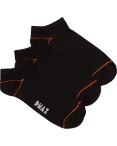 DMAX Sneakersocken, 3er-Pack, schwarz