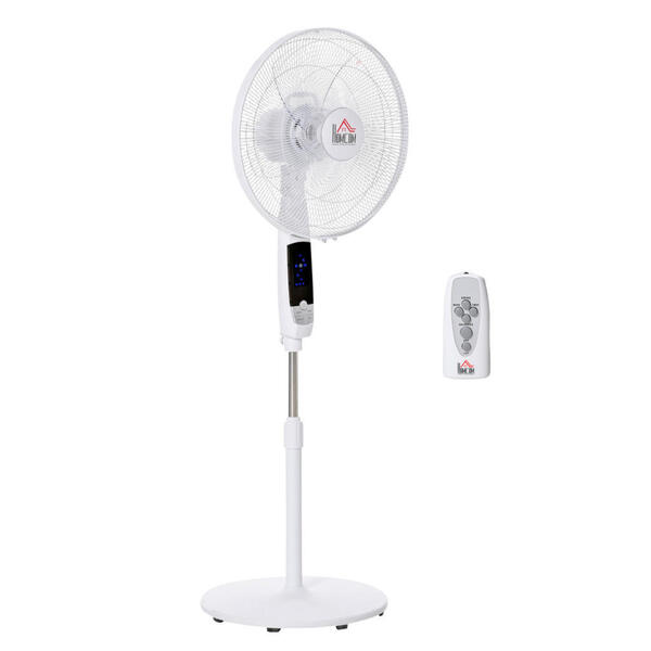 Bild 1 von HOMCOM Ventilator weiß Kunststoff Edelstahl Polypropylen B/H/L: ca. 45x42x138 cm