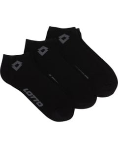 Lotto Sneakersocken, 3er-Pack, schwarz