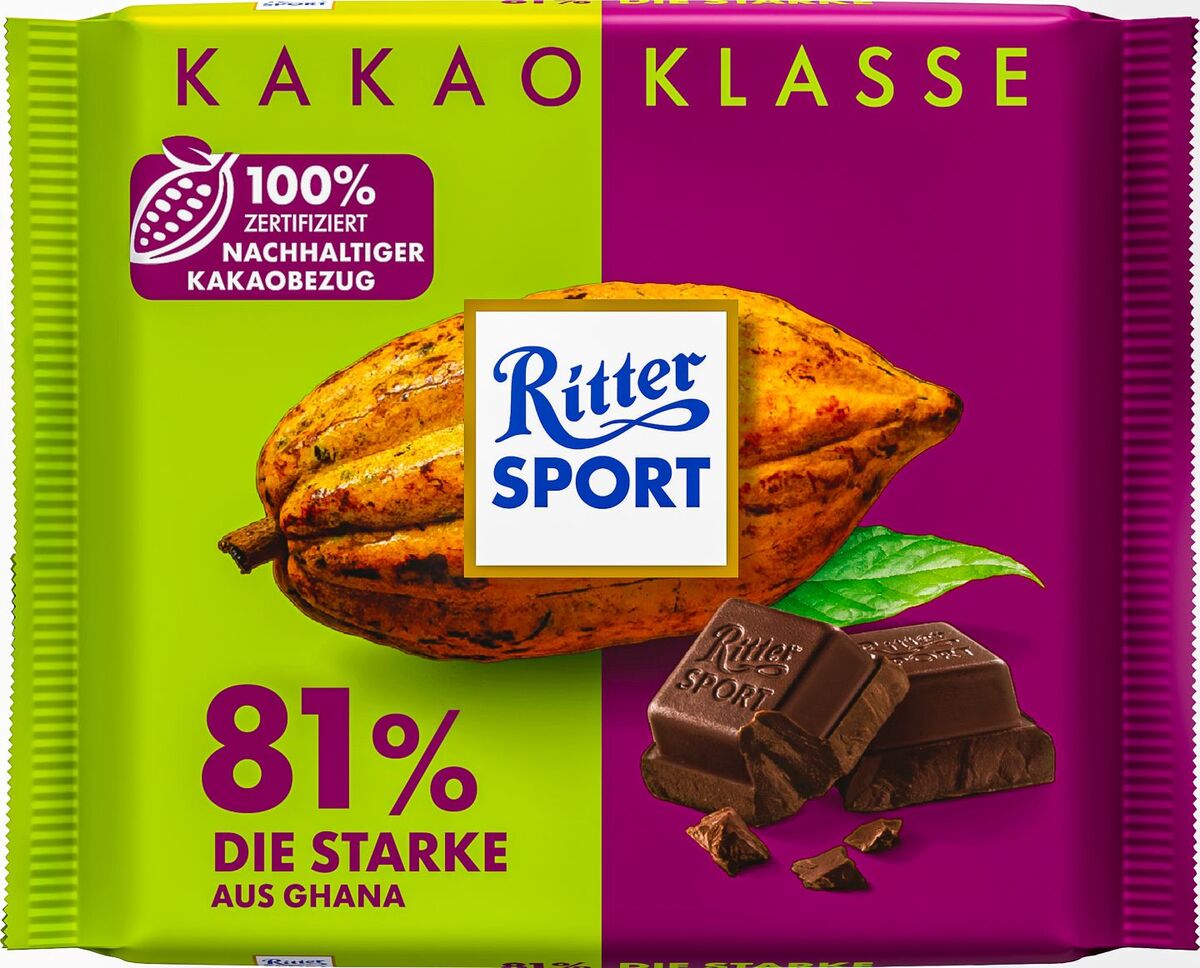 Bild 2 von RITTER SPORT Schokolade, 100-g-Tafel