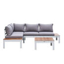 Bild 1 von AXI Outdoor Living Loungeset Eos braun Textil B/H/L: ca. 157x65x71 cm