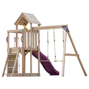 AXI Spielturm Moos lila B/H/L: ca. 342x267x375 cm