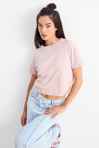 C&A T-Shirt, Rosa, Größe: XS