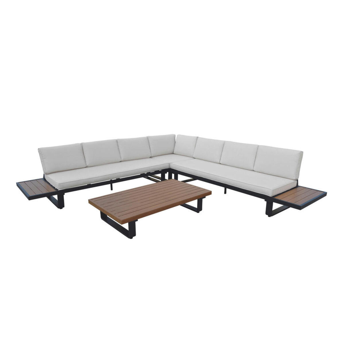 Bild 1 von AXI Outdoor Living Loungeset Elin creme Textil B/H/L: ca. 110x87x233 cm