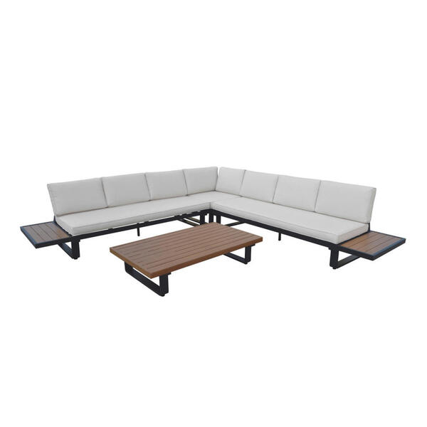 Bild 1 von AXI Outdoor Living Loungeset Elin creme Textil B/H/L: ca. 110x87x233 cm