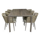 Bild 1 von AXI Outdoor Living Gartensitzgruppe Resi taupe Metall B/H/L: ca. 100x79x200 cm