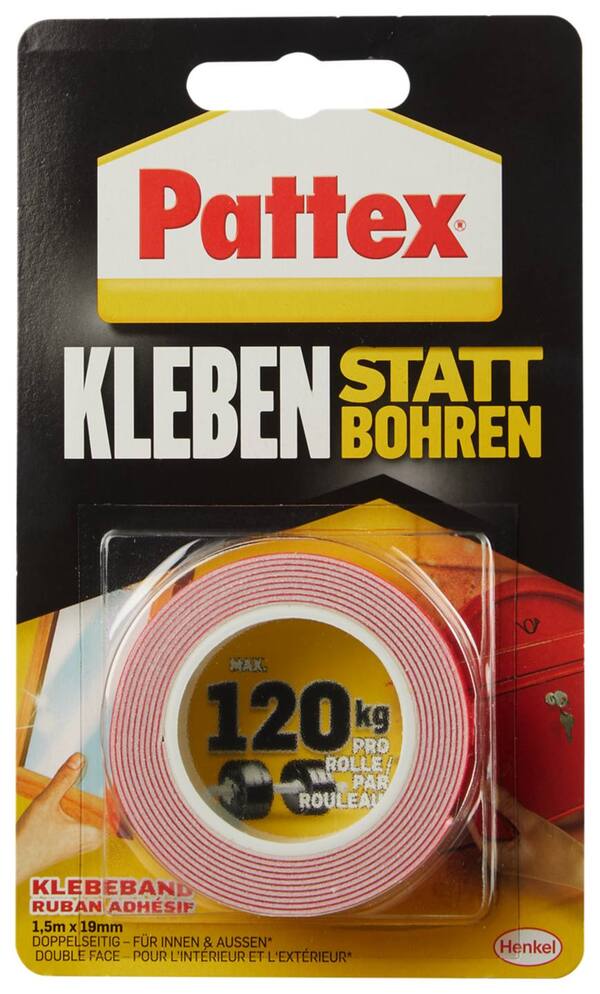 Bild 2 von PATTEX Doppelseitiges Klebeband, Rolle