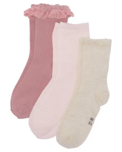 Süße Socken, 3er-Pack, Ergee, rosa