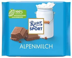 RITTER SPORT Schokolade Bunte Vielfalt, 100-g-Tafel