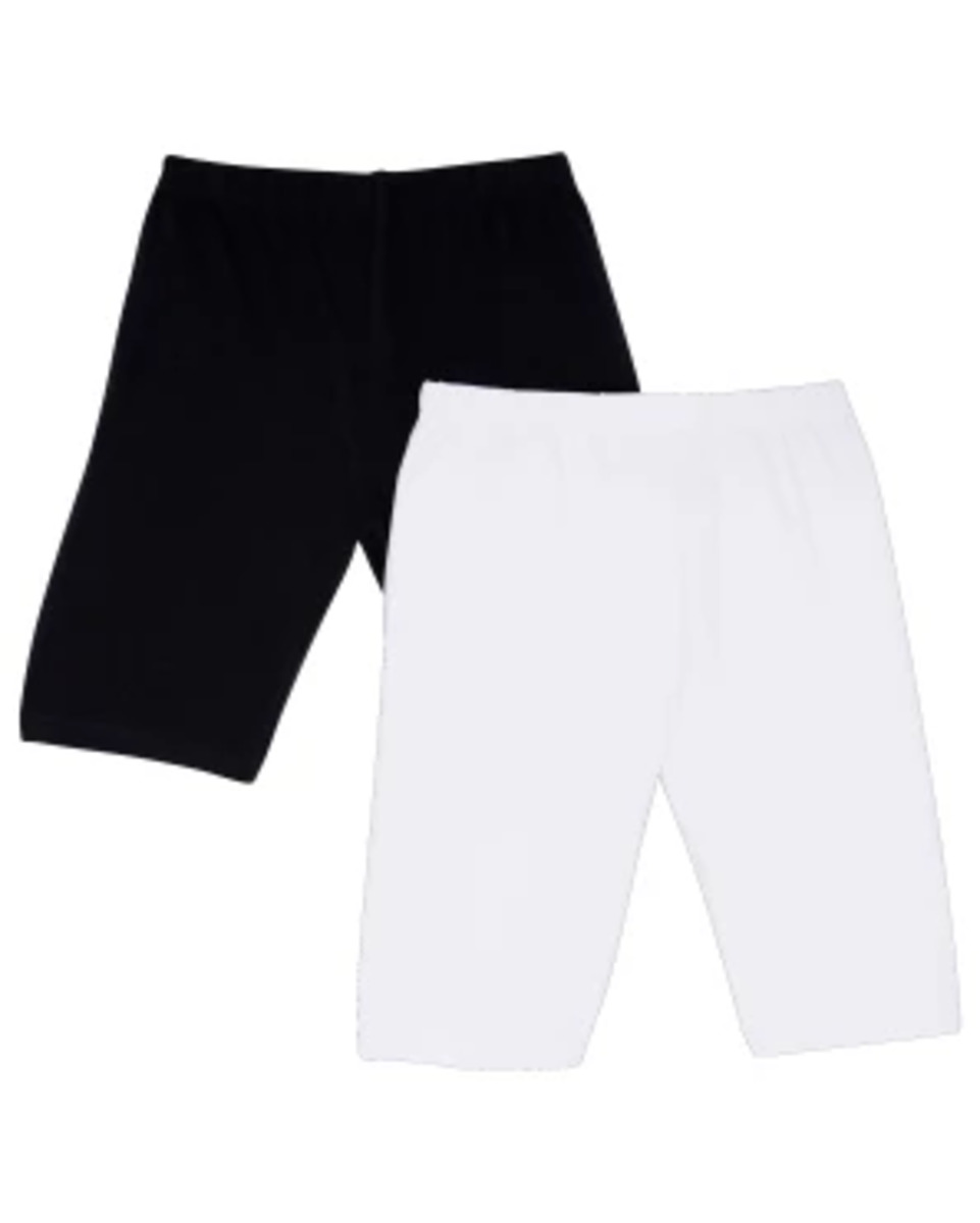 Bild 1 von Basic Radlerhosen, 2er-Pack, schwarz/weiß