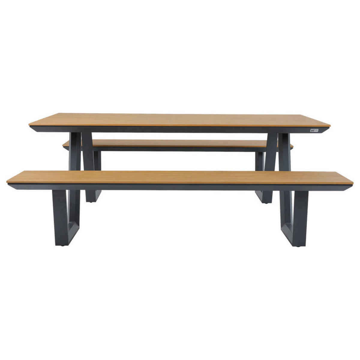 Bild 1 von AXI Outdoor Living Picknicktisch Nori braun Metall B/H/L: ca. 190x75x200 cm