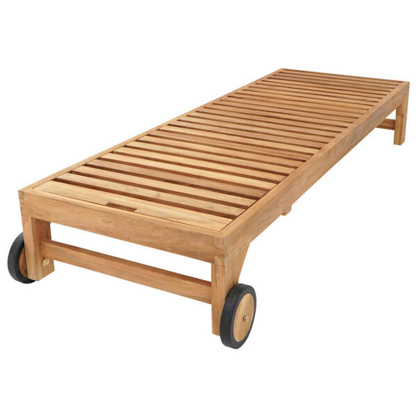 Bild 1 von AXI Outdoor Living Gartenliege Rama braun Teakholz B/H/L: ca. 65x30x200 cm