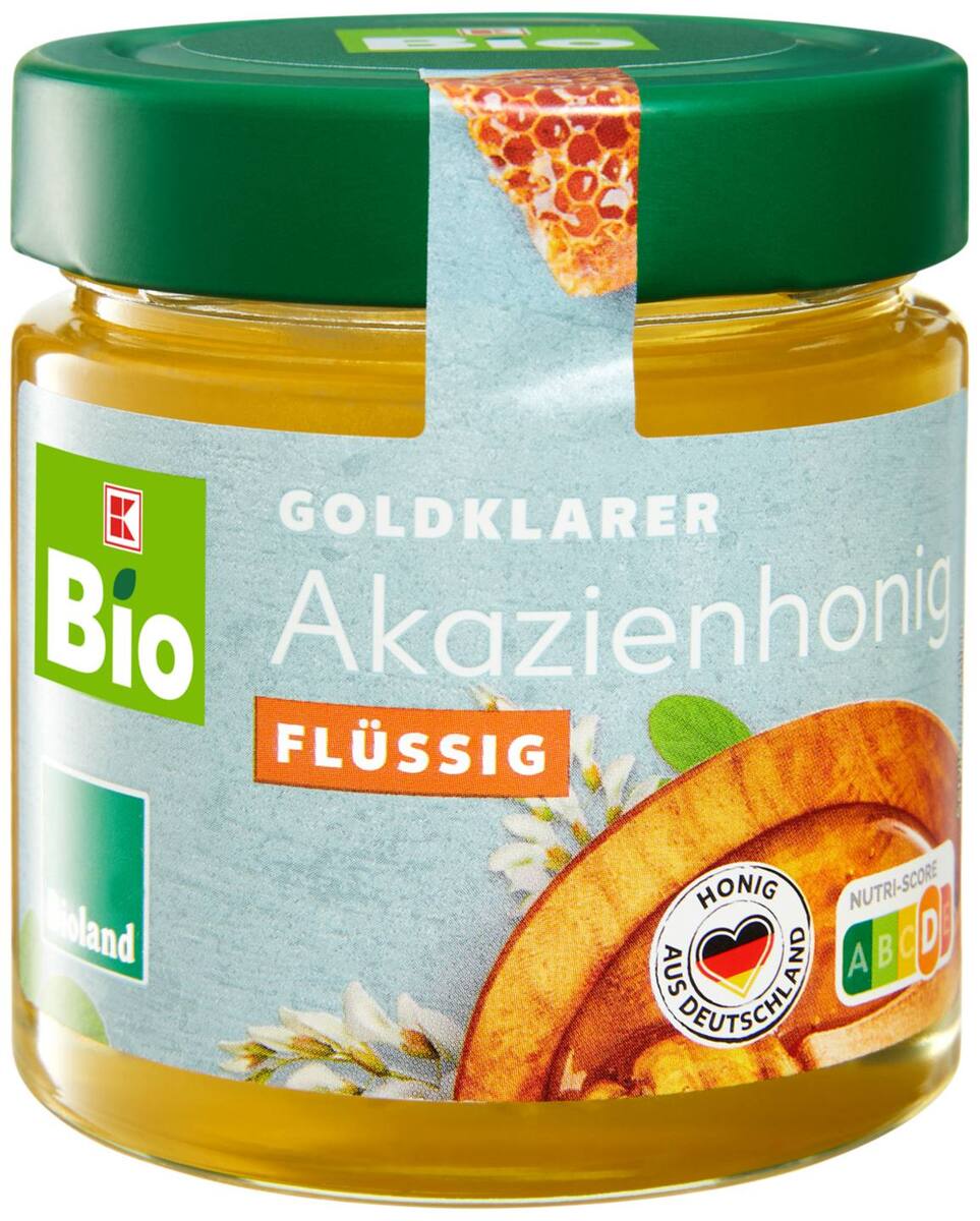Bild 1 von K-BIO Bioland Honig, 250-g-Glas